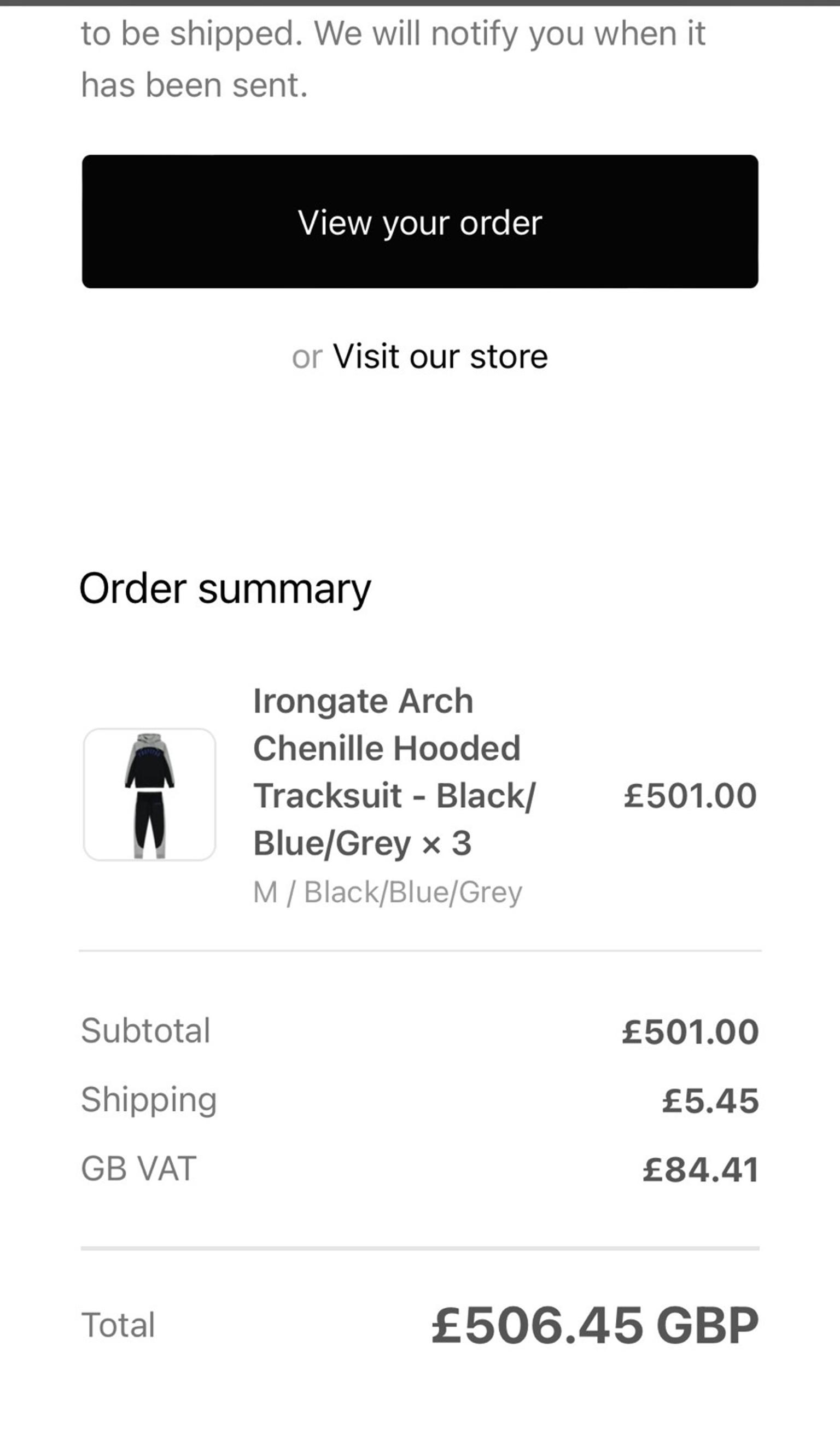 TRAPSTAR CHENILLE TRACKSUIT in EN3 London für £ 215,00 zum Verkauf