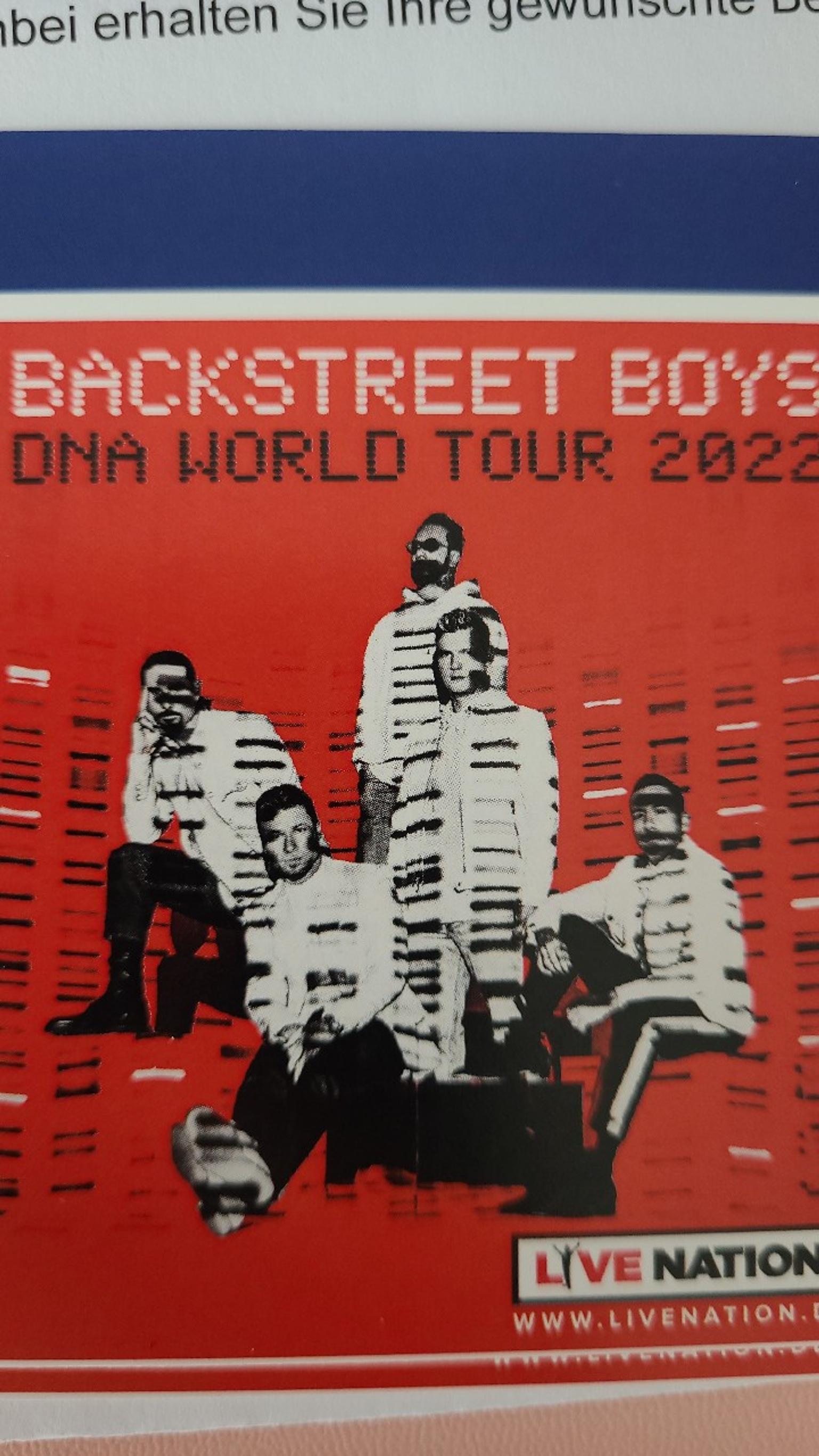 backstreet boys Tickets München 21.0ktober 22 in 84539 Ampfing für 295