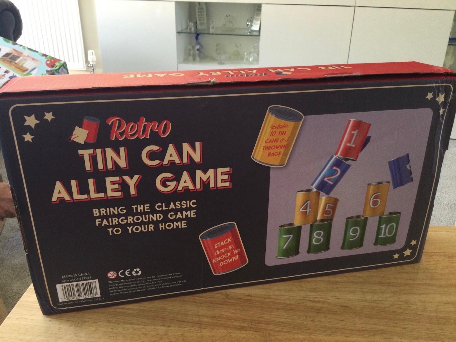 Tin can alley game with throwing bags in NN14 Thrapston for £8.00 for