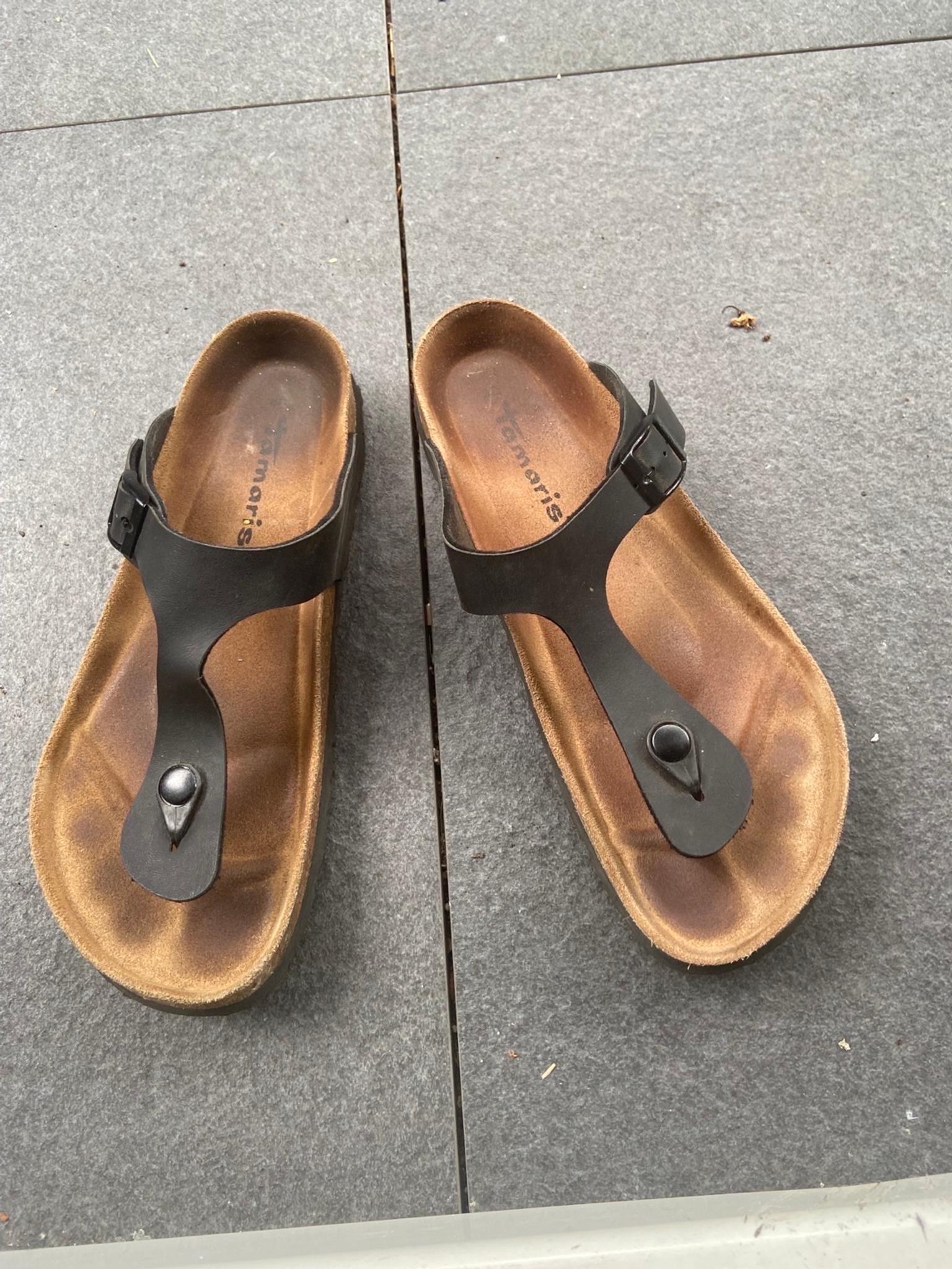 Schwarze Sommer Pantolette Gr 40 Tamaris in 42553 Velbert for €12.00
