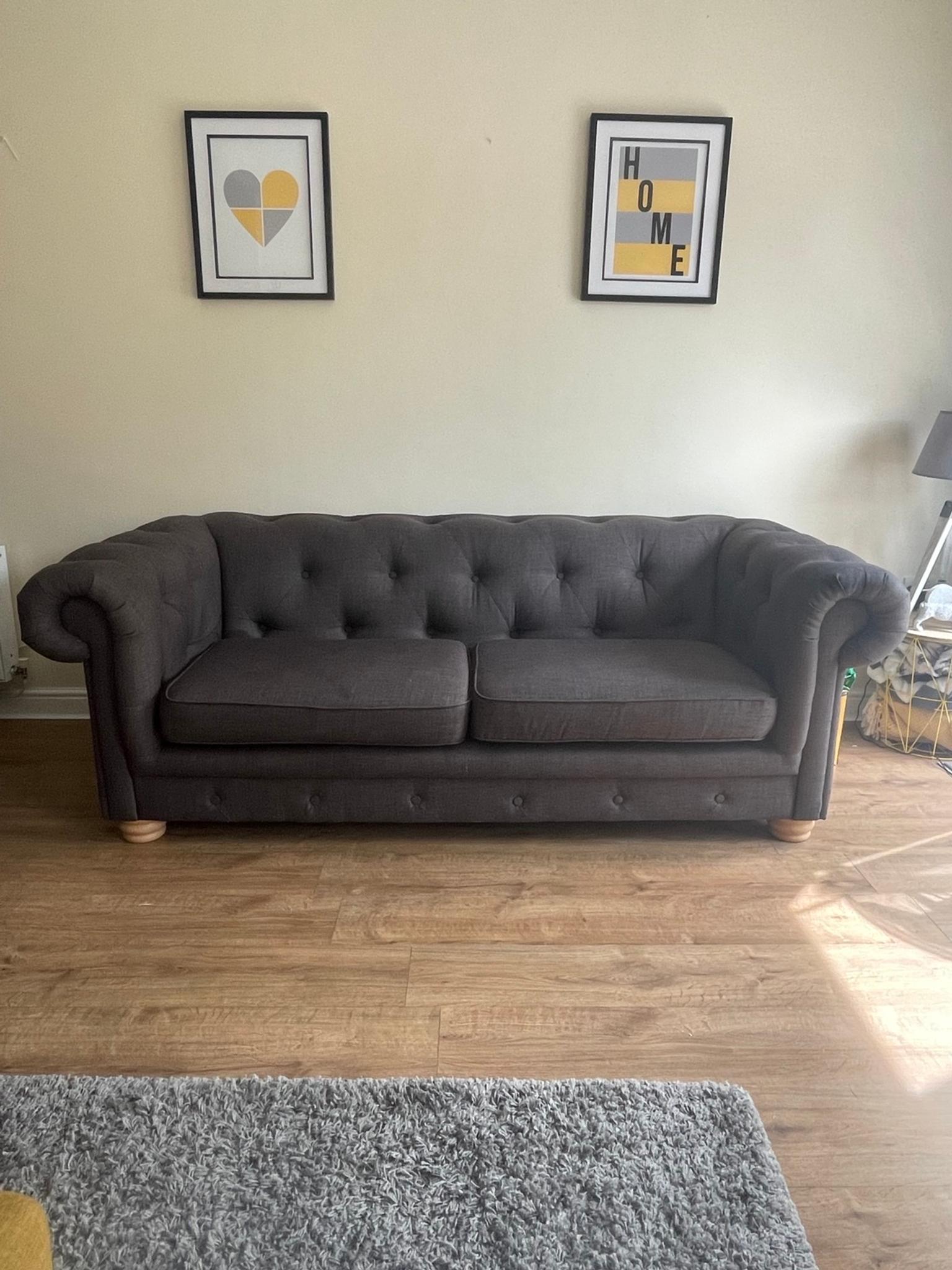 DFS sofa, Belair 3 seater fabric sofa in Taup in BL4 Bolton for £275.00