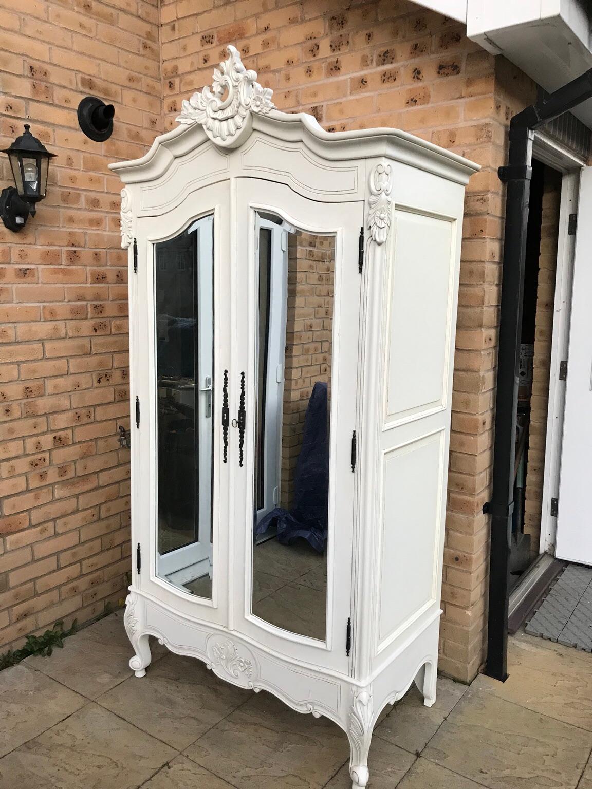 French wardrobe armoire shabby chic mirrored in SL3 Slough for £385.00