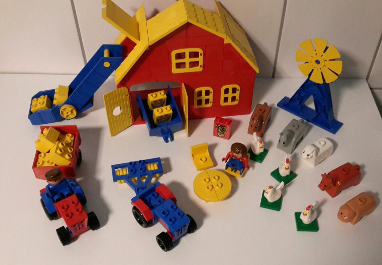 Lego Duplo Bauernhof von 1985 + neuer Teile in 65468 Trebur für 50,00