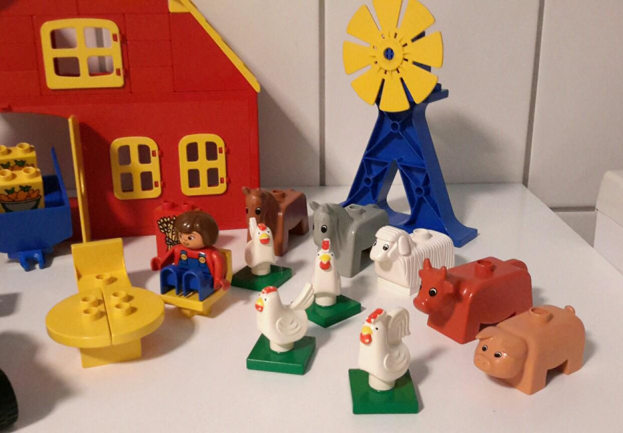 Lego Duplo Bauernhof von 1985 + neuer Teile in 65468 Trebur für 50,00