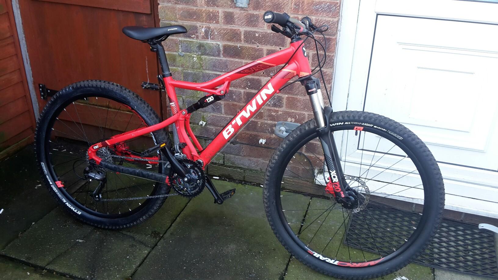 Btwin Full Suspension Mountain Bike Montain Bikes