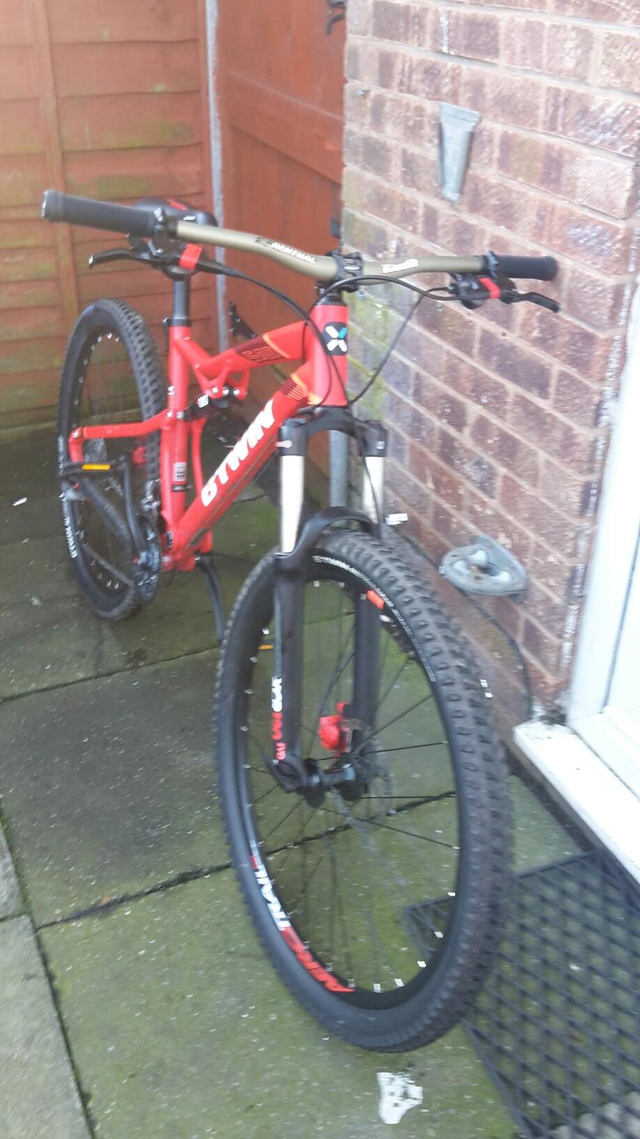 Btwin 540s rockrider full suspension mtb in WV14 Walsall for £425.00