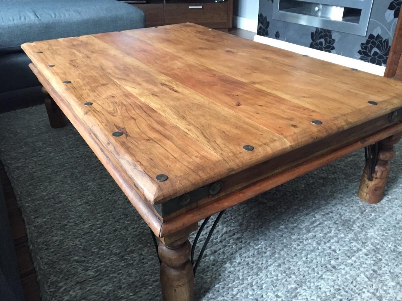 Large Sheesham coffee table in CH66 Port for £125.00 for