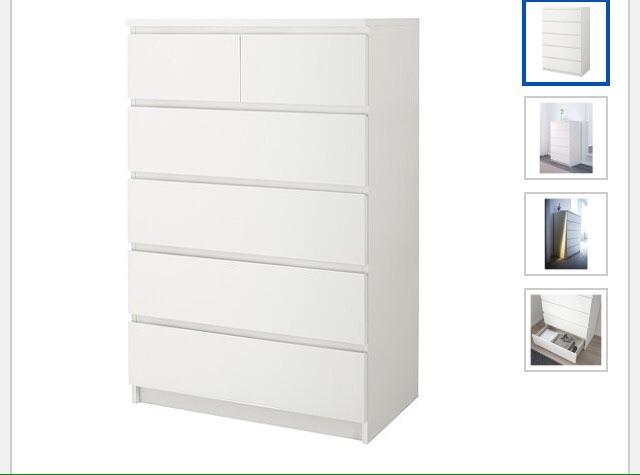 Cassettiera Ikea Malm 6 cassetti in 21047 Saronno for €75.00 for sale