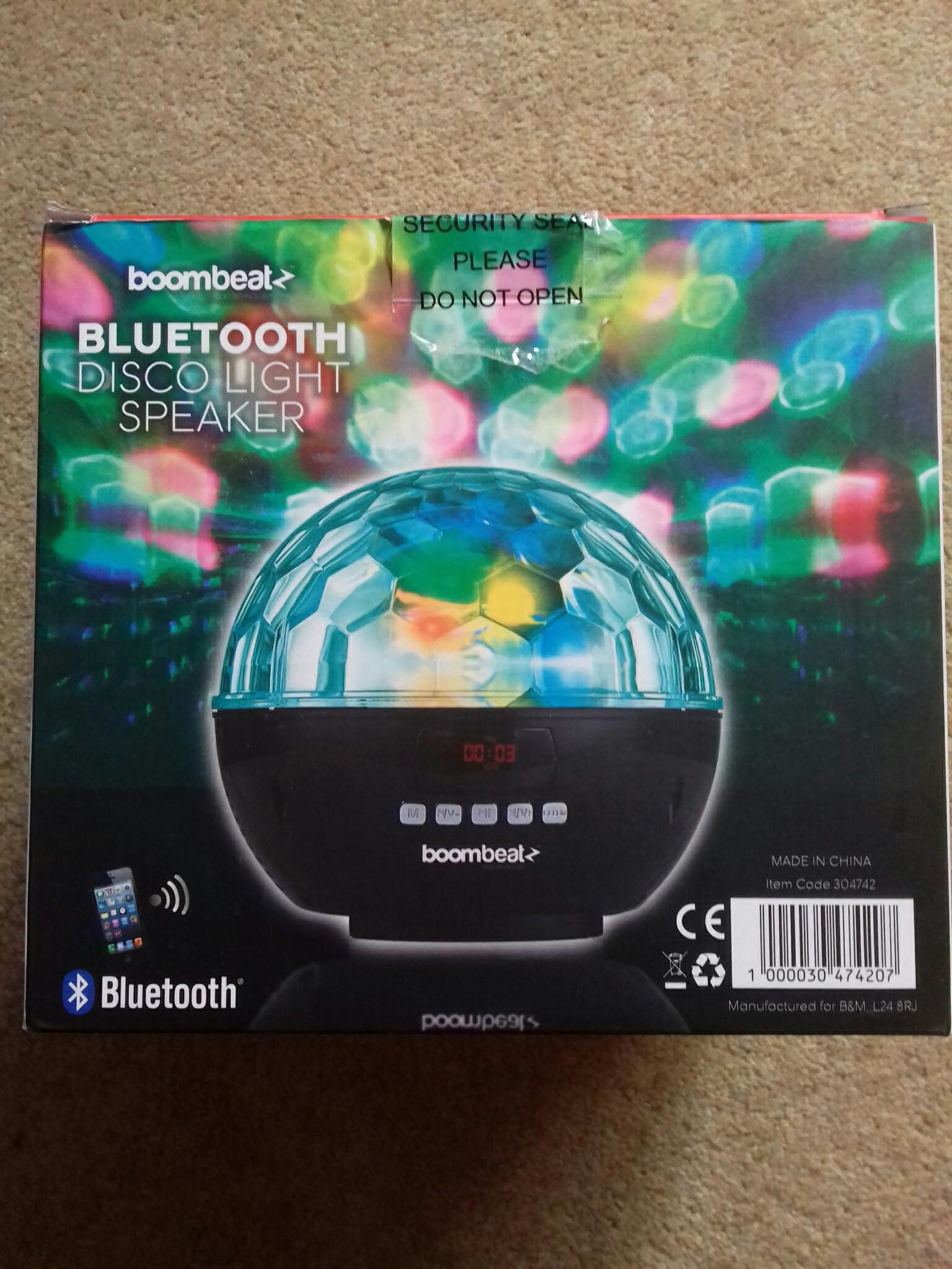 Boom Beat Bluetooth Disco Light Speaker in WS10 Walsall for £10.00 for