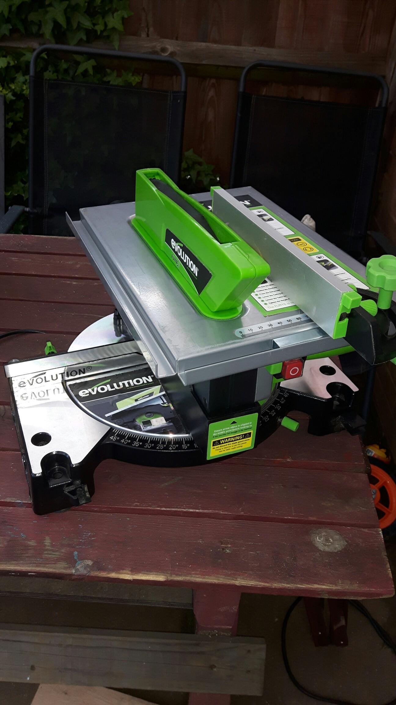EVOLUTION FURY 6 TABLE MITRE SAW 240 V in NN3 Northampton
