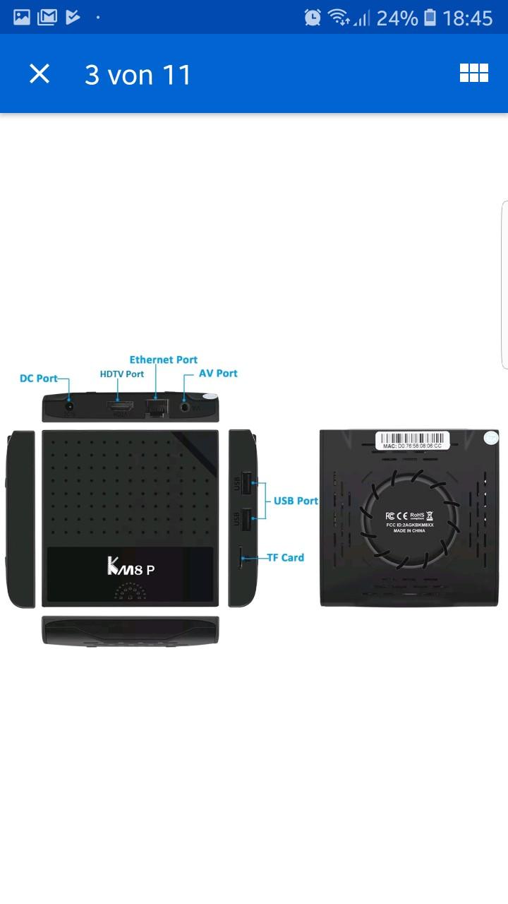 Vavoo tv box KM8P Amazon Prime Netflix.. in 58644 Iserlohn for €50.00