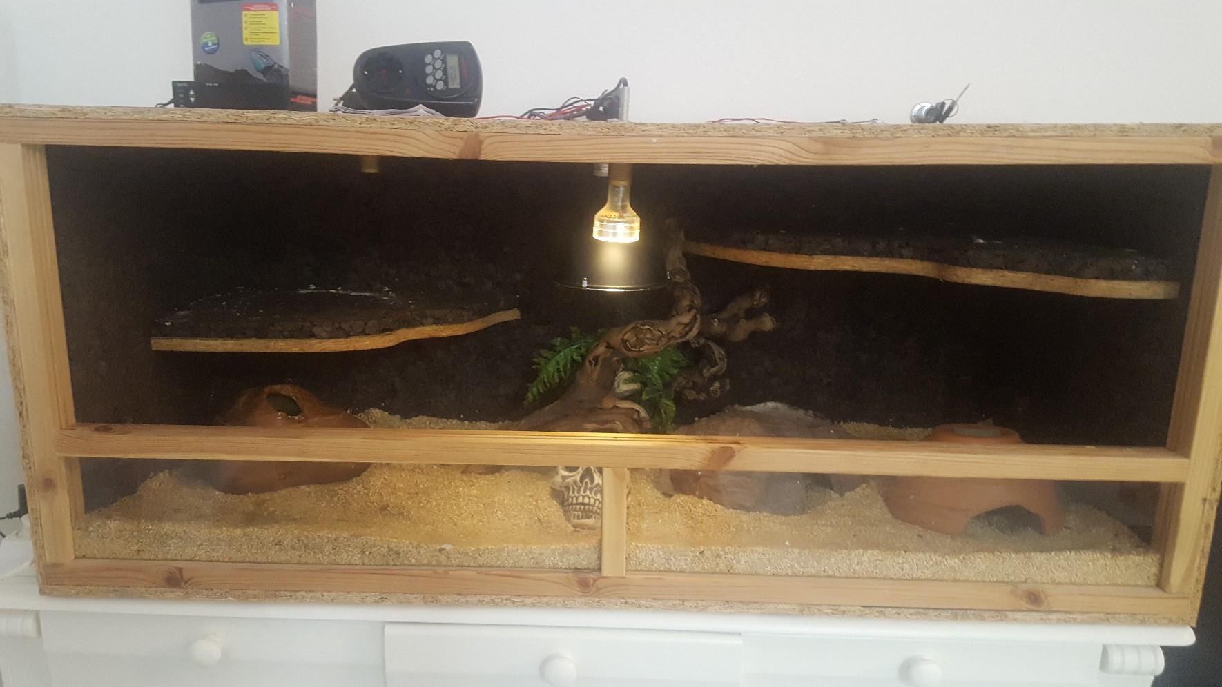 Terrarium OSB mit diversem Zubehör in 85259 Sulzemoos for €90.00 for