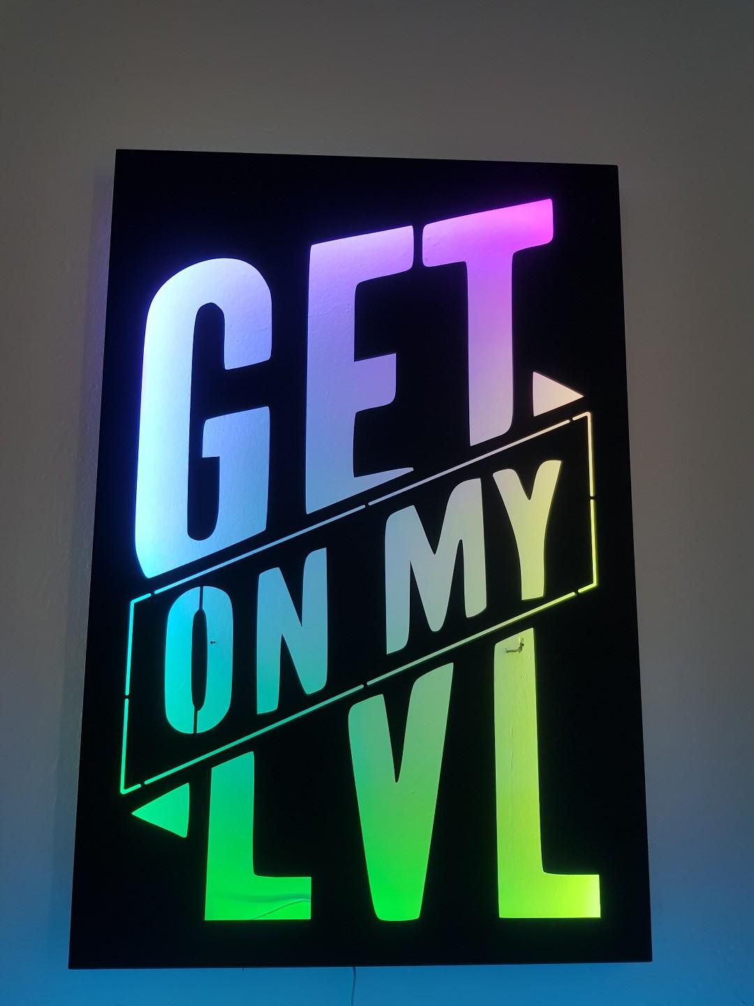 Get On My LvL Schild in 4690 Schwanenstadt für € 1,00 zum Verkauf