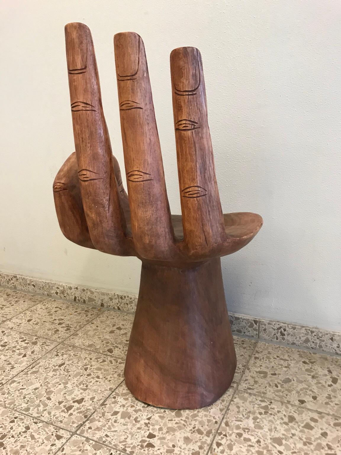 Design Stuhl Holz Hand Sessel Skulptur in 26382 Wilhelmshaven für 145