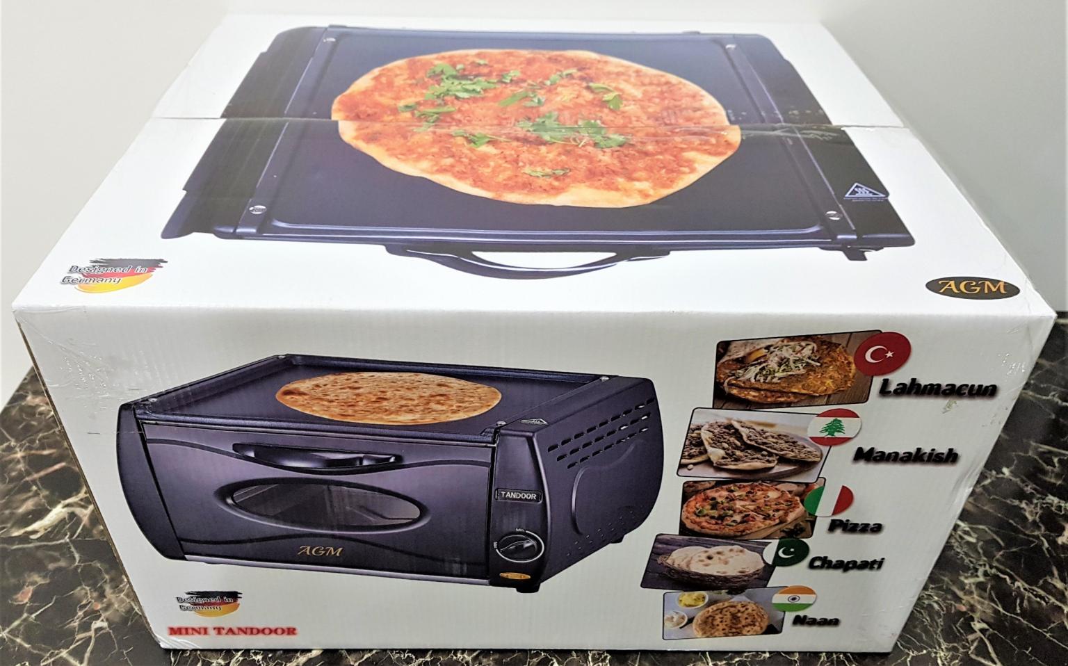 AGM Mini tandoor Oven lahmacun manakish Pizza Chapati roti Naan bread maker