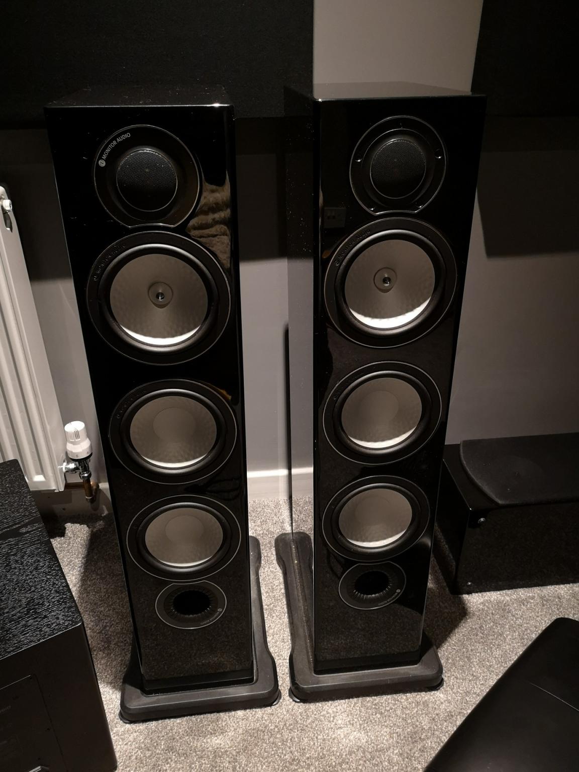 Monitor audio RX8 floor standing speakers in Rotherham for £450.00 for