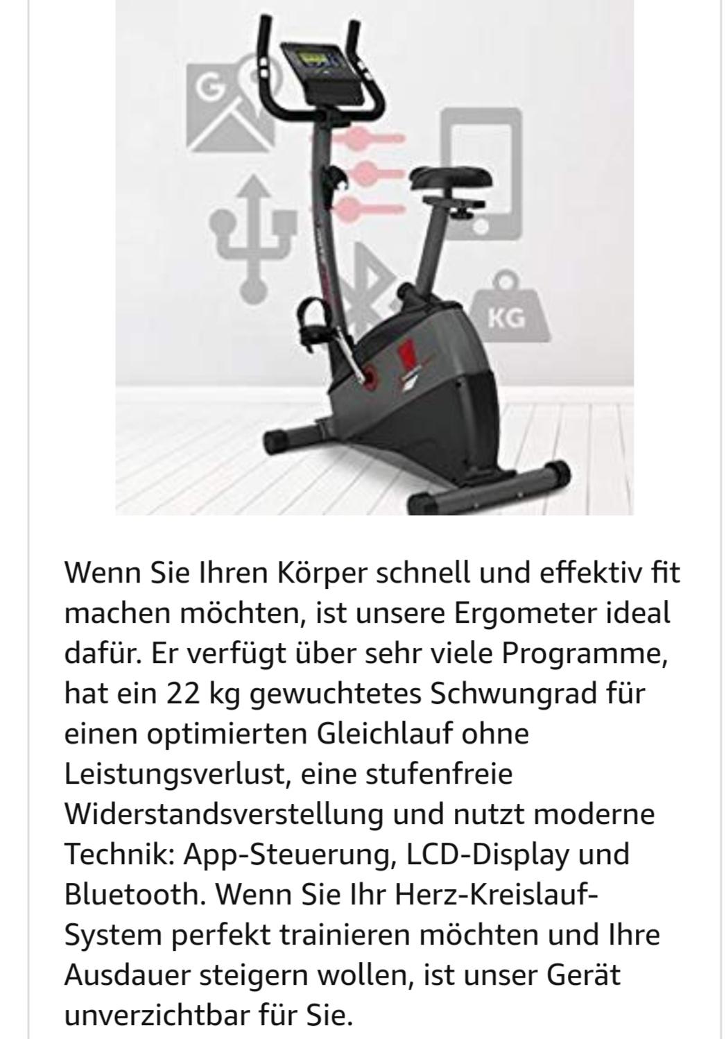 Hometrainer Sportstech Ergometer ESX500 in 4951 for €250.00 for sale