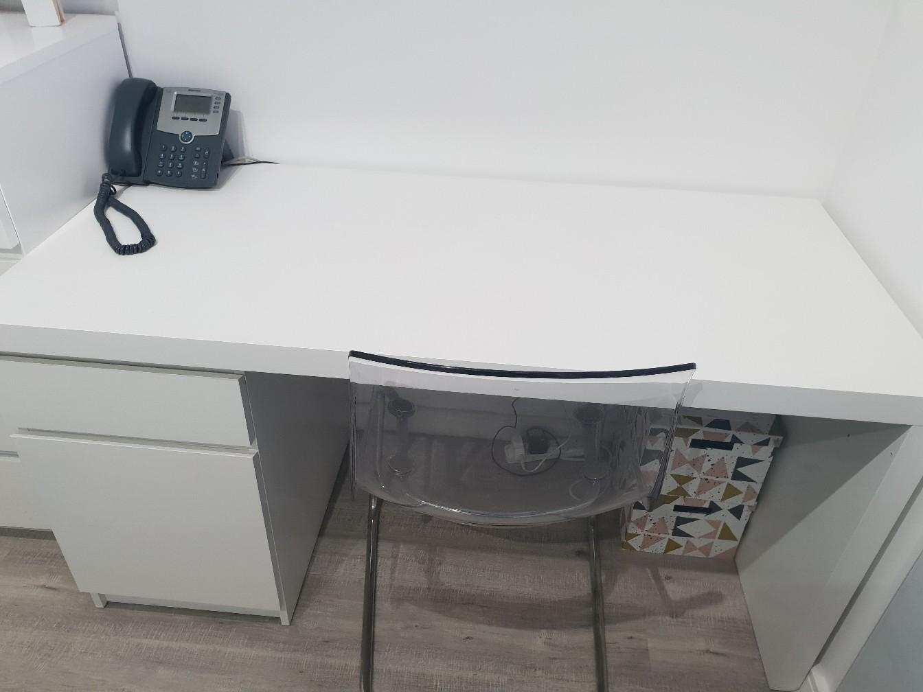 ikea malm desk white in SS12 Basildon for £60.00 for sale Shpock