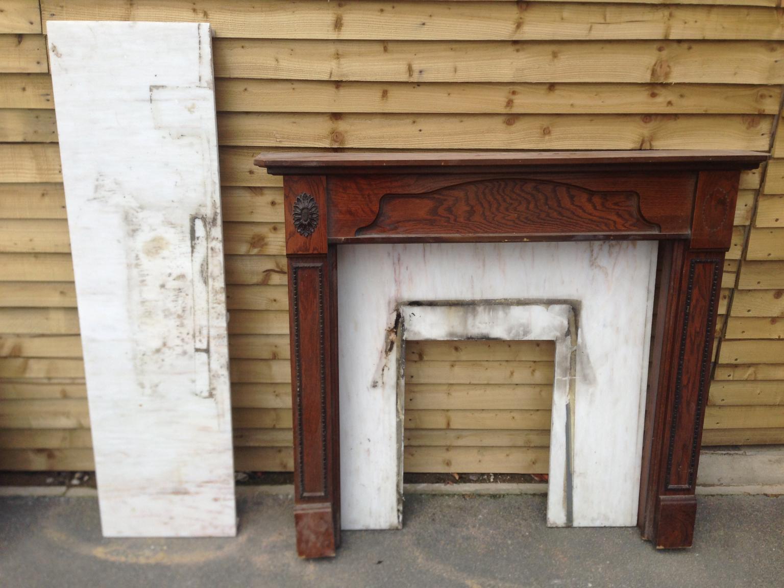 Fireplace with marble hearth and surround in LS10 Leeds
