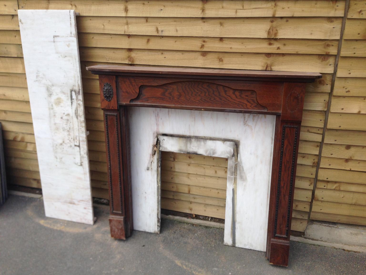Fireplace with marble hearth and surround in LS10 Leeds