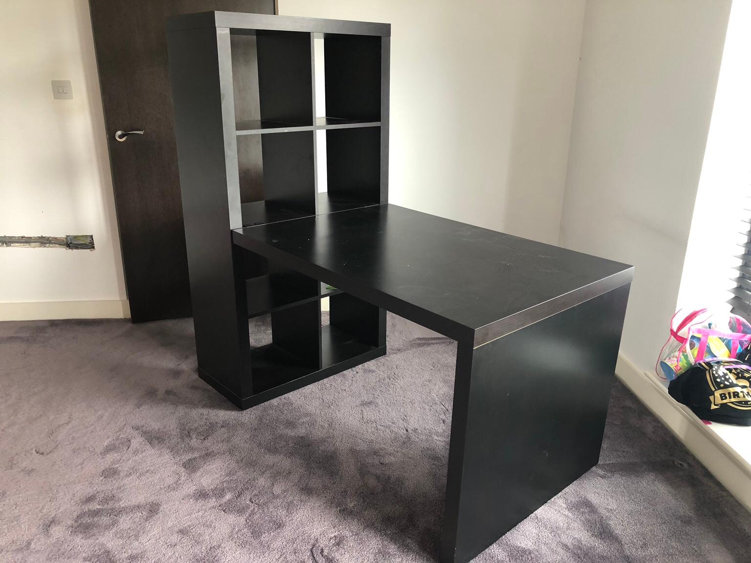 Ikea Kallax shelf plus desk attachment in B91 Solihull for £40.00 for sale Shpock