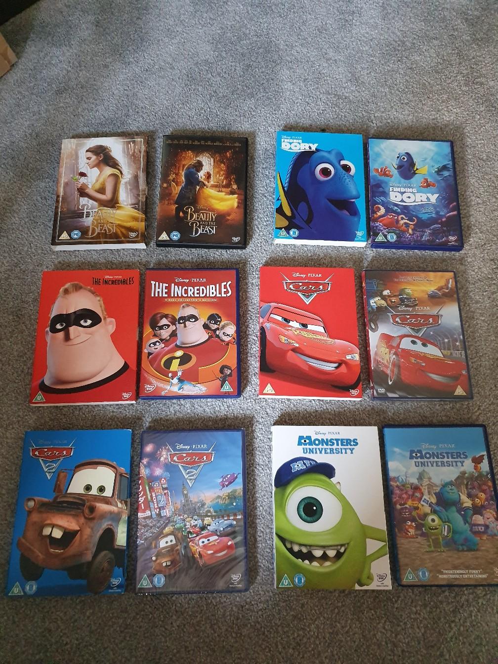 Disney/Pixar DVDs with Limited Edition Sleeve in EH20 Straiton for £5.