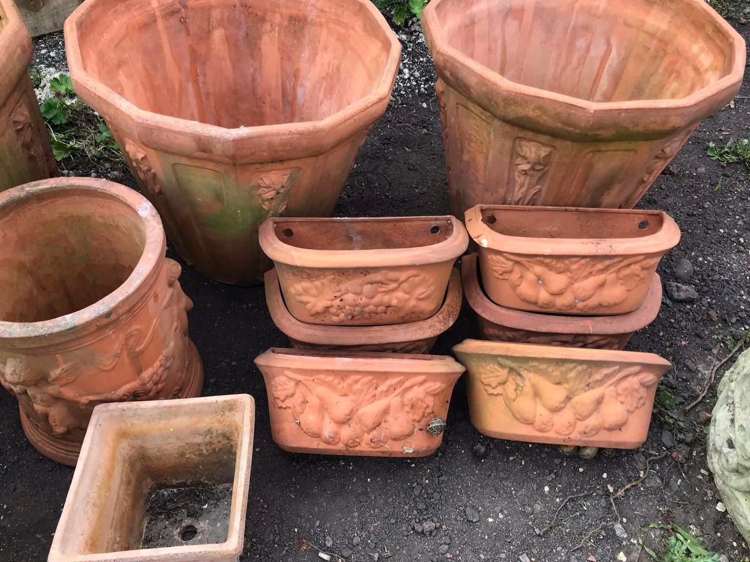 Terracotta garden and wall planters in Ness for £35.00 for sale Shpock