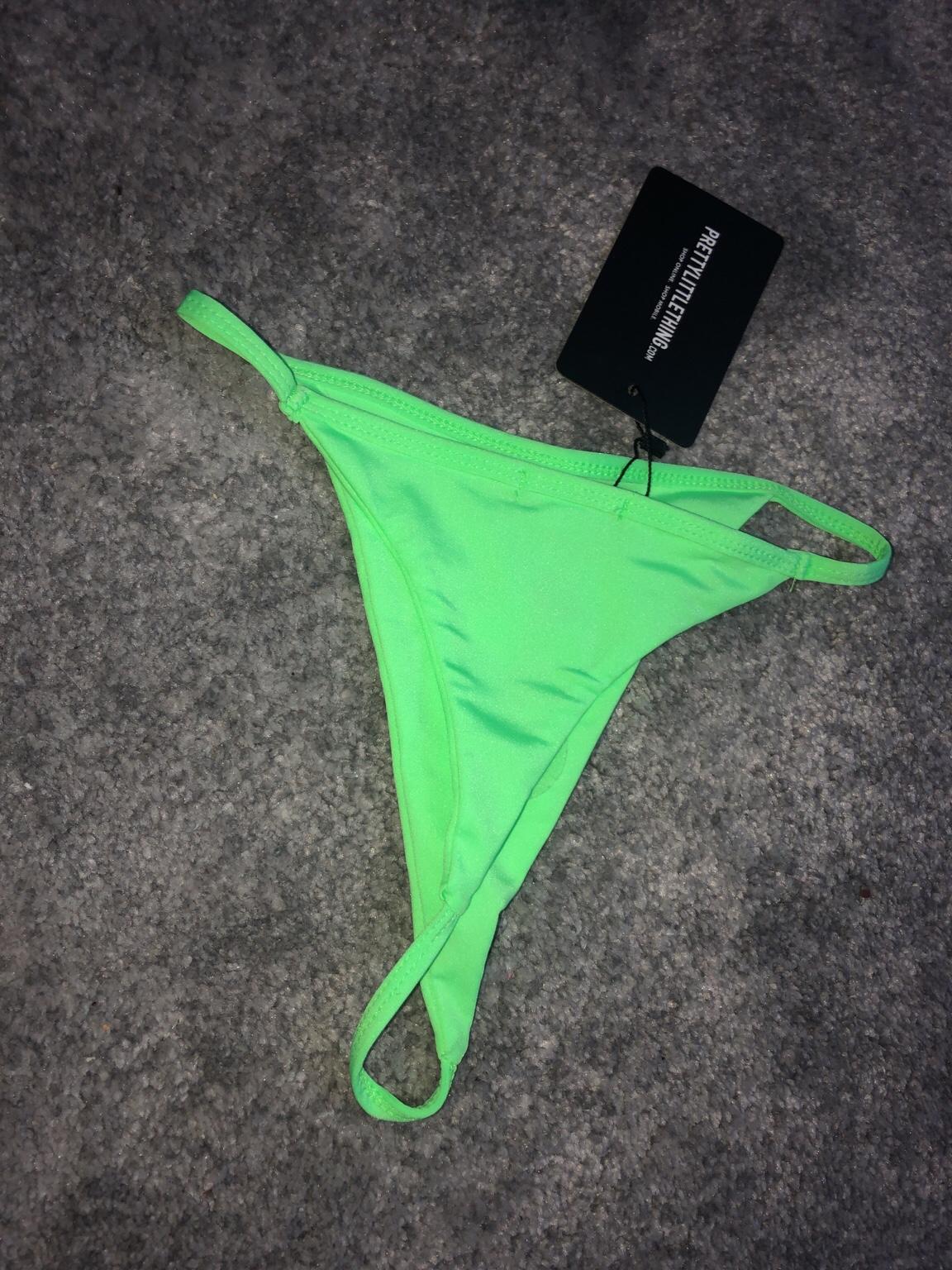 High waist bright green thong bikini bottom in DY10 Wyre Forest for £5.00 for sale Shpock