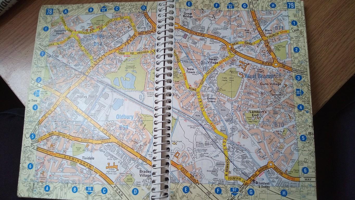 Old A To Z Maps A To Z map book of Birmingham in DY1 Dudley for £2.00 for sale Shpock