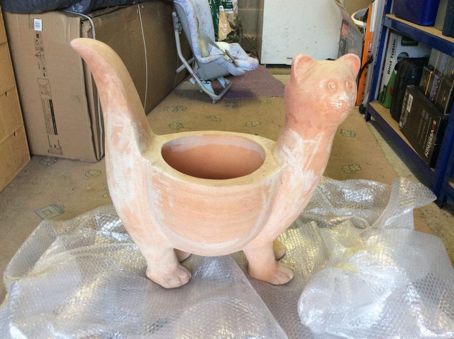Very Large Terracotta Cat Planter in S40 Chesterfield for £40.00 for