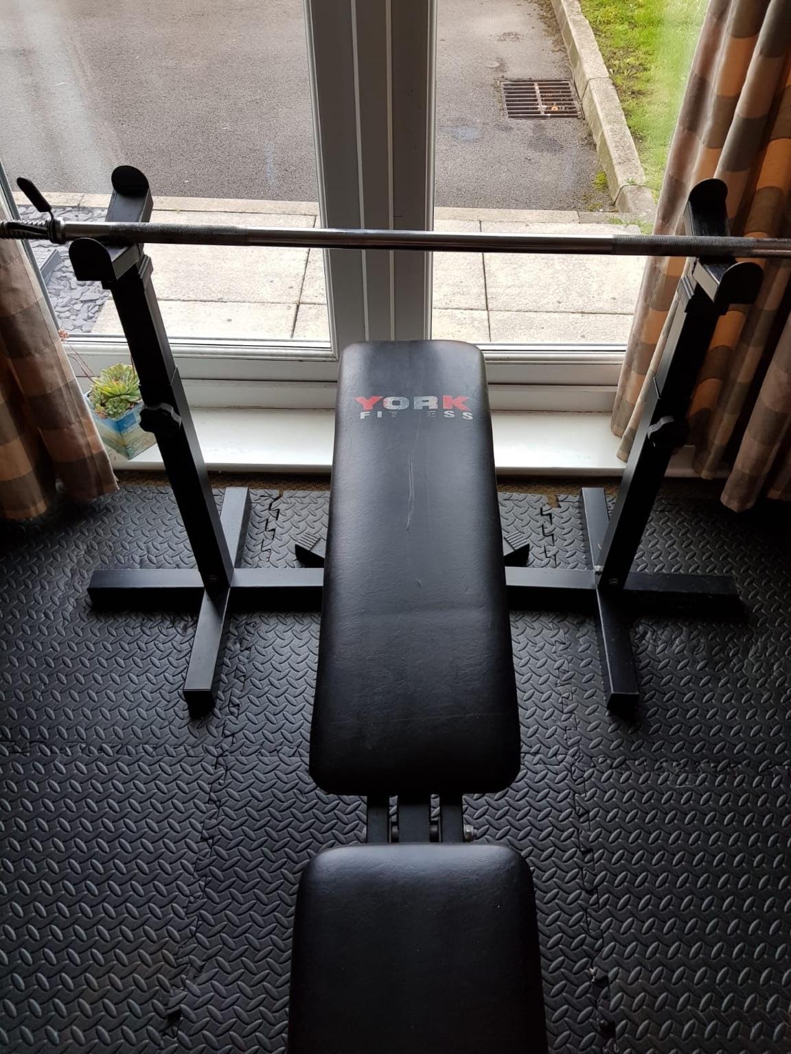 York fitness weight bench set home gym in M20 Manchester