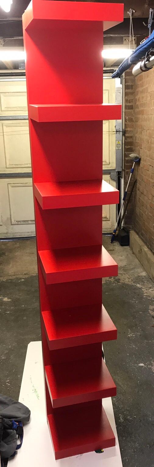 Ikea red lack floating wall shelves in WS15 Lichfield for £20.00 for