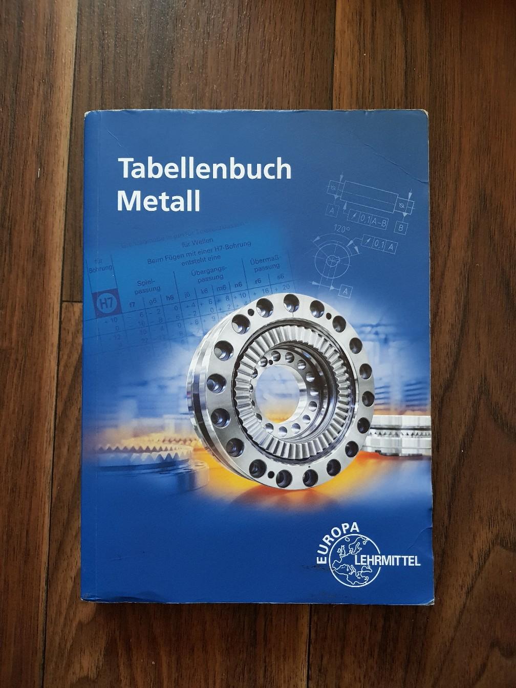 Tabellenbuch Metall von Europa Lehrmittel in 46537 Dinslaken für 18,00