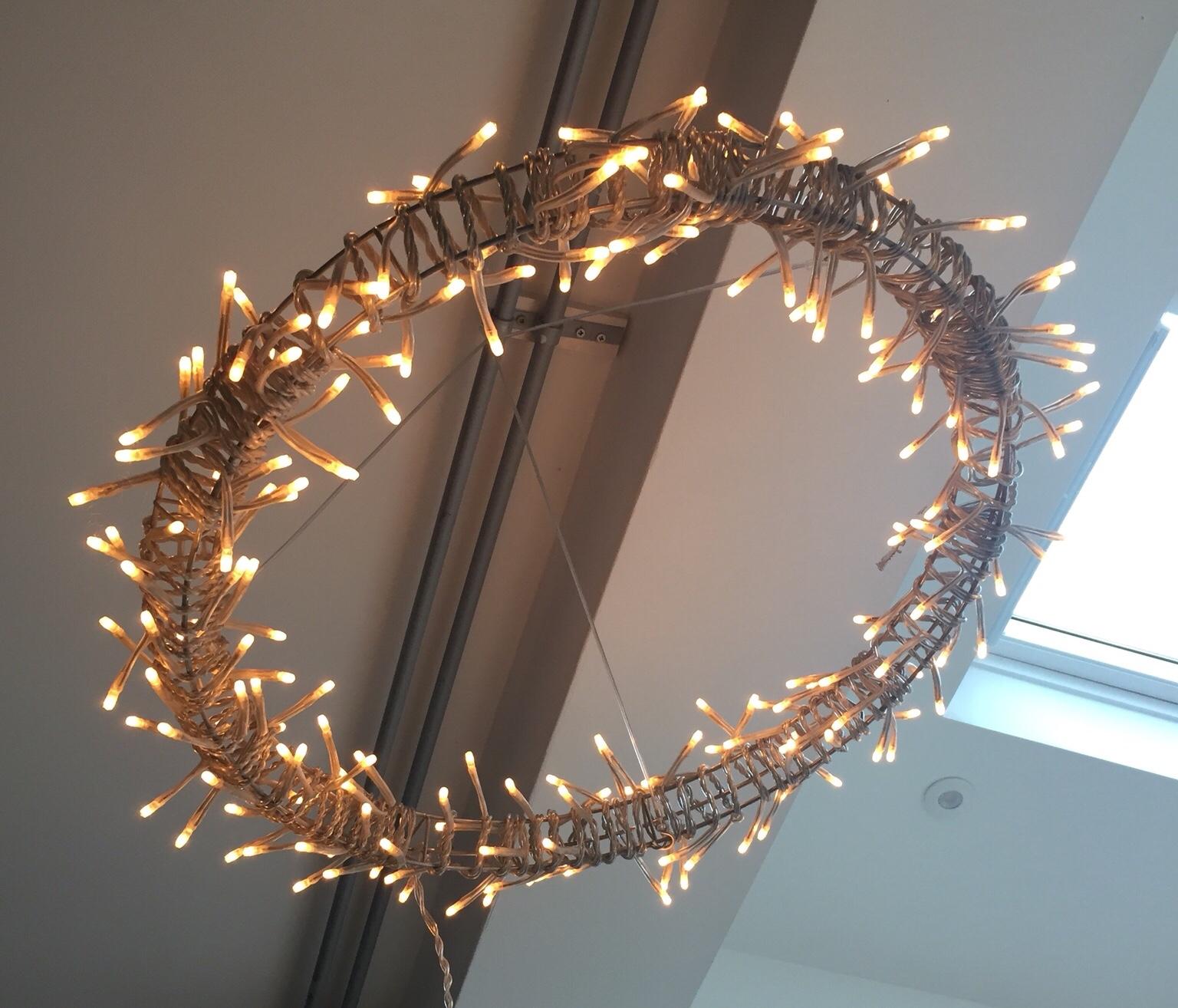 IKEA GLANSA Huge hanging fairy light wreath in NG14 Sherwood for £49.00