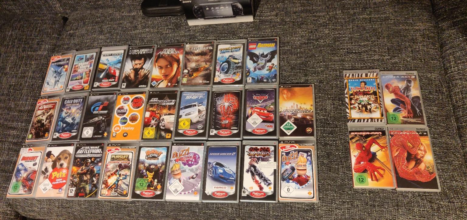 PSPSpiele und PSP mit Case in 74080 Heilbronn für 110,00