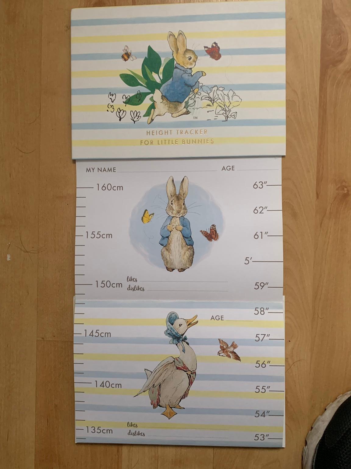 Peter rabbit height chart (new) in S20 Sheffield for £2.00 for sale