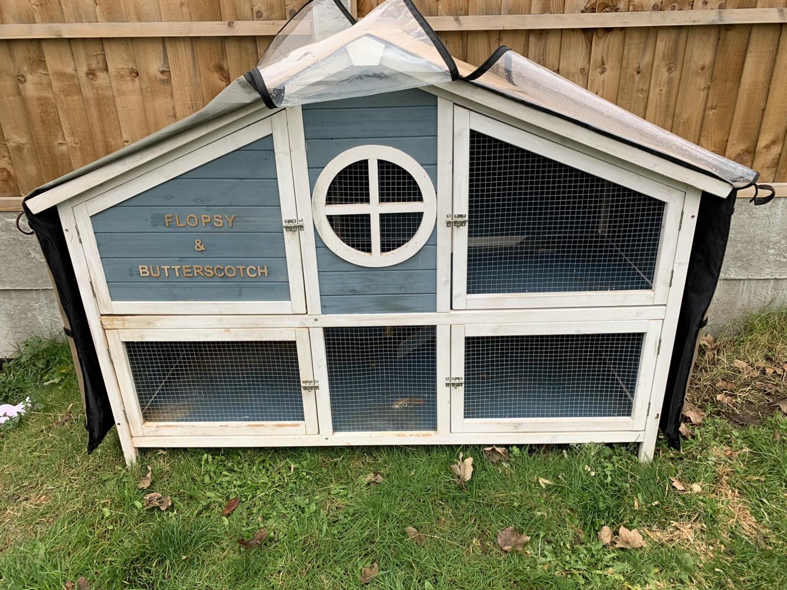 Foxglove Rabbit Hutch & Thermal Cover in Doncaster for £90