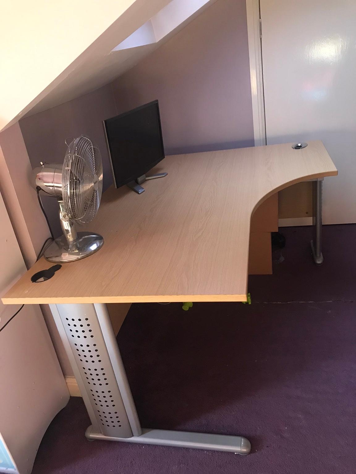 Large solid wood corner desk in LS7 Leeds for £75.00 for sale Shpock