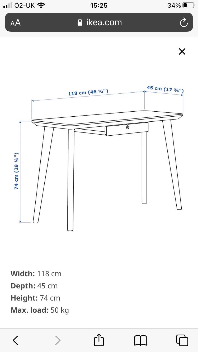 Desk Ikea in N17 Haringey for £88.00 for sale Shpock