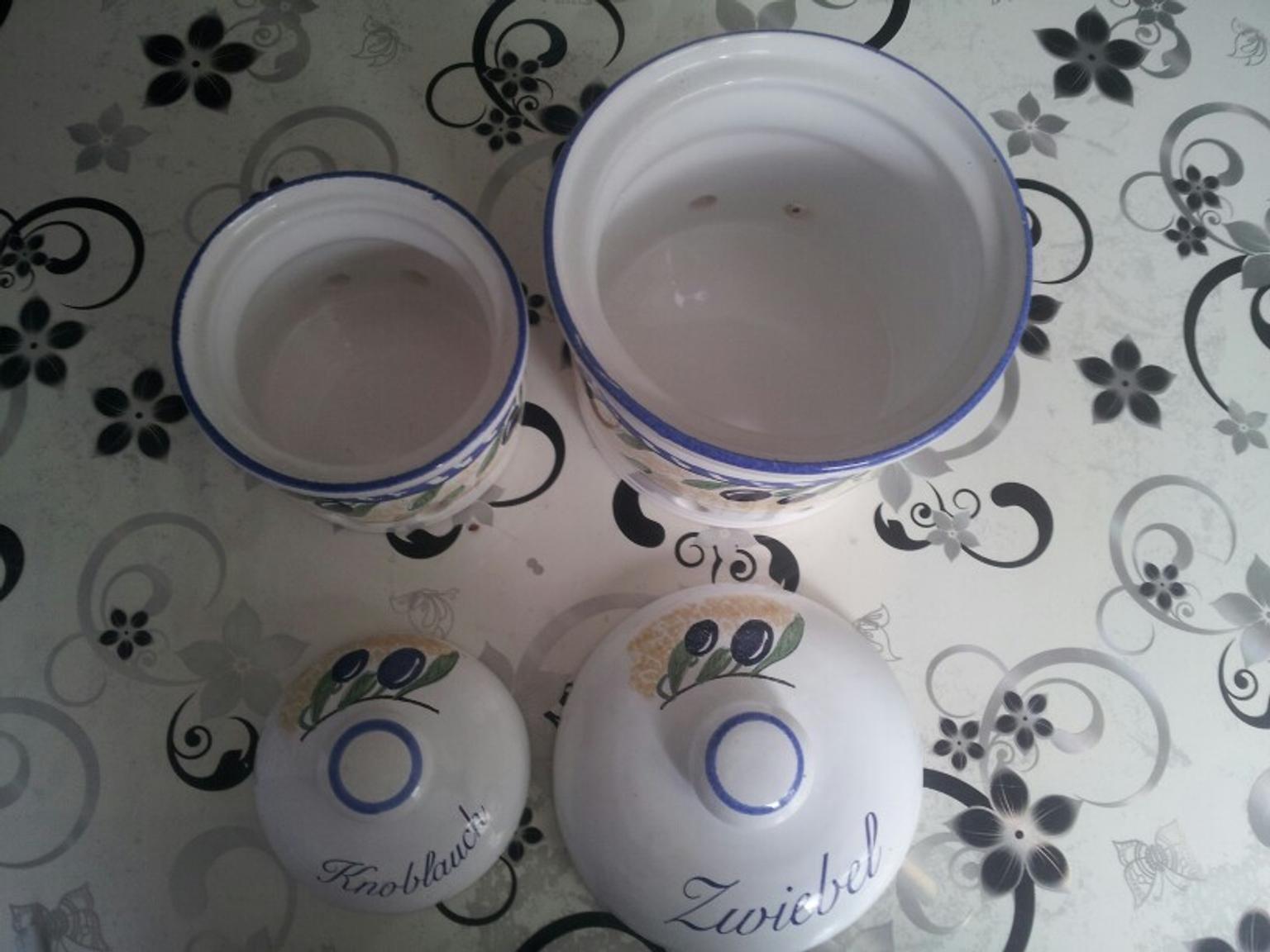 Porzellan Töpfer für Zwiebel und Knoblauch in 68309 Mannheim for €12.00