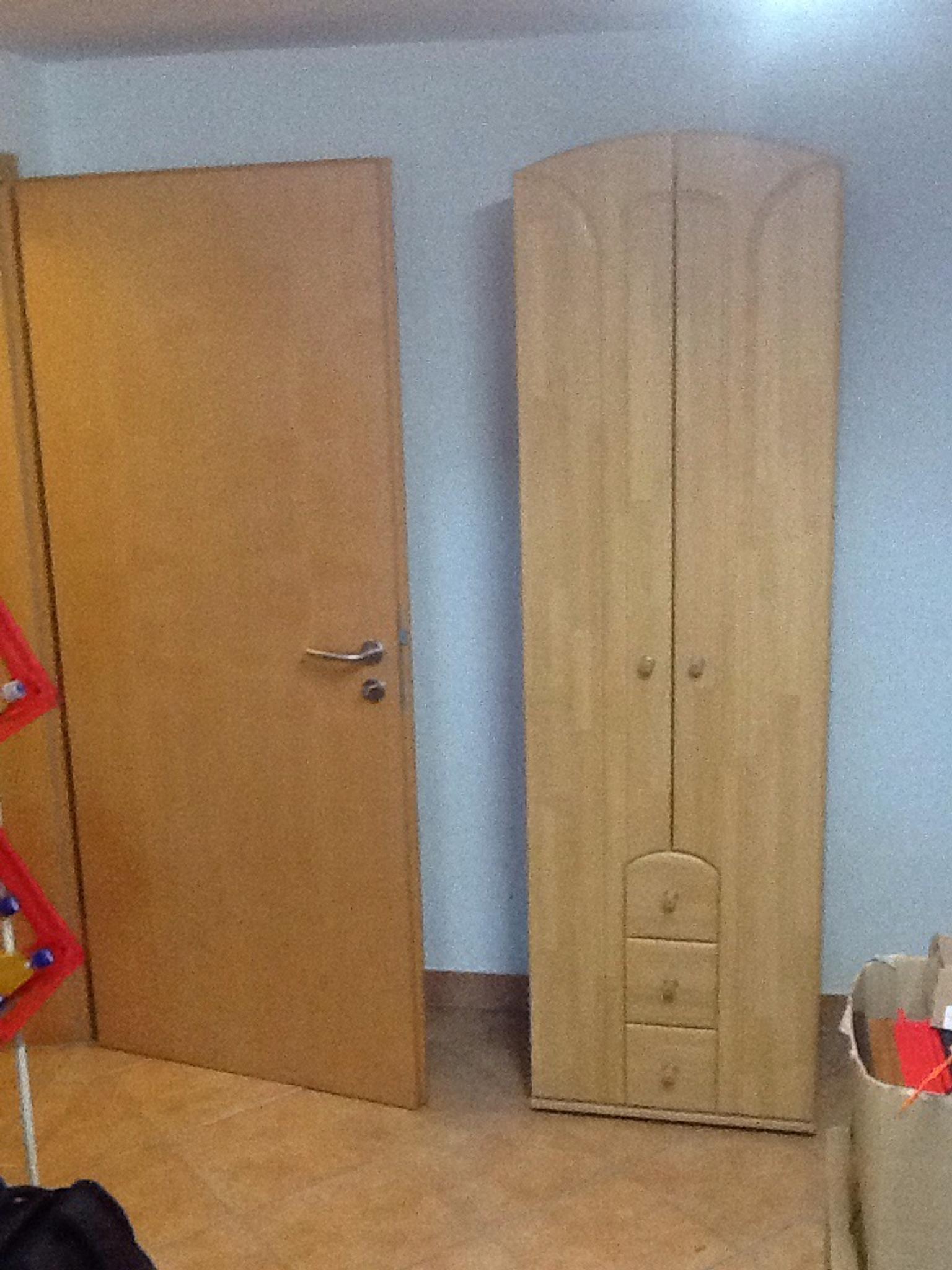 Garderobenschrank Schmal Buche