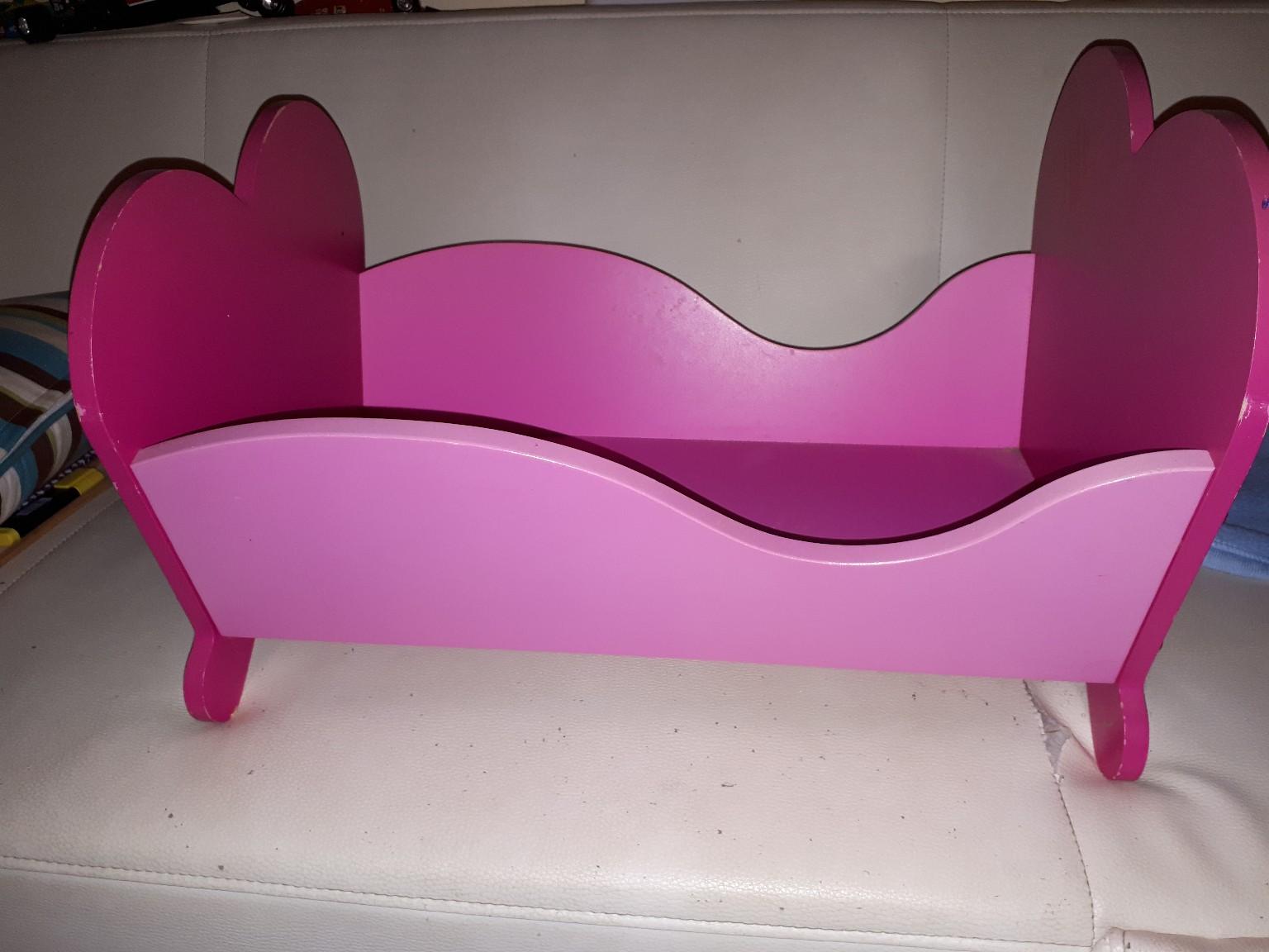 Massives Puppenbett Holz Zapf Baby Born in 97531 Theres for €12.00 for