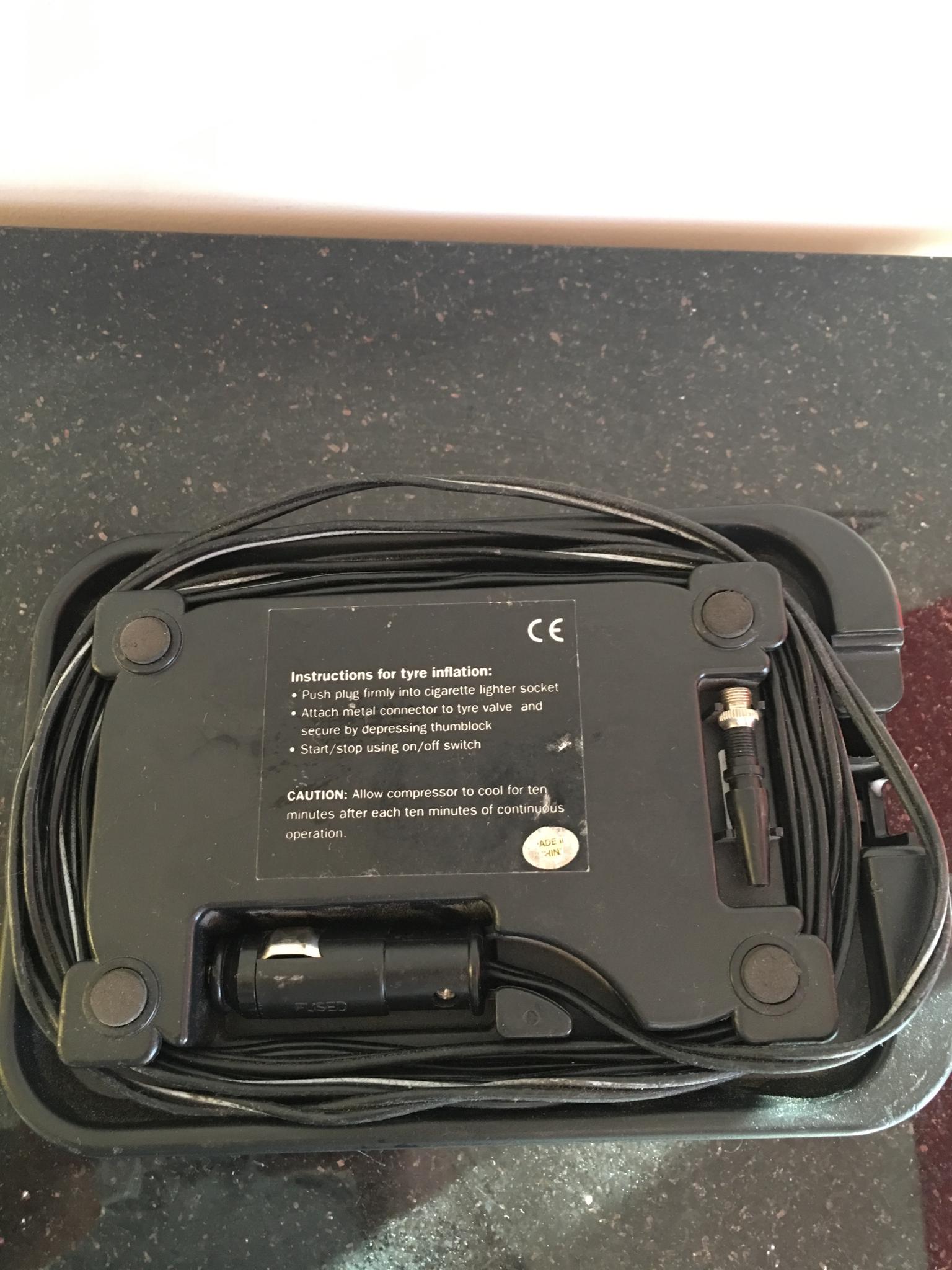 Halfords 12V air compressor for the car in CO2 Colchester for £5.00 for