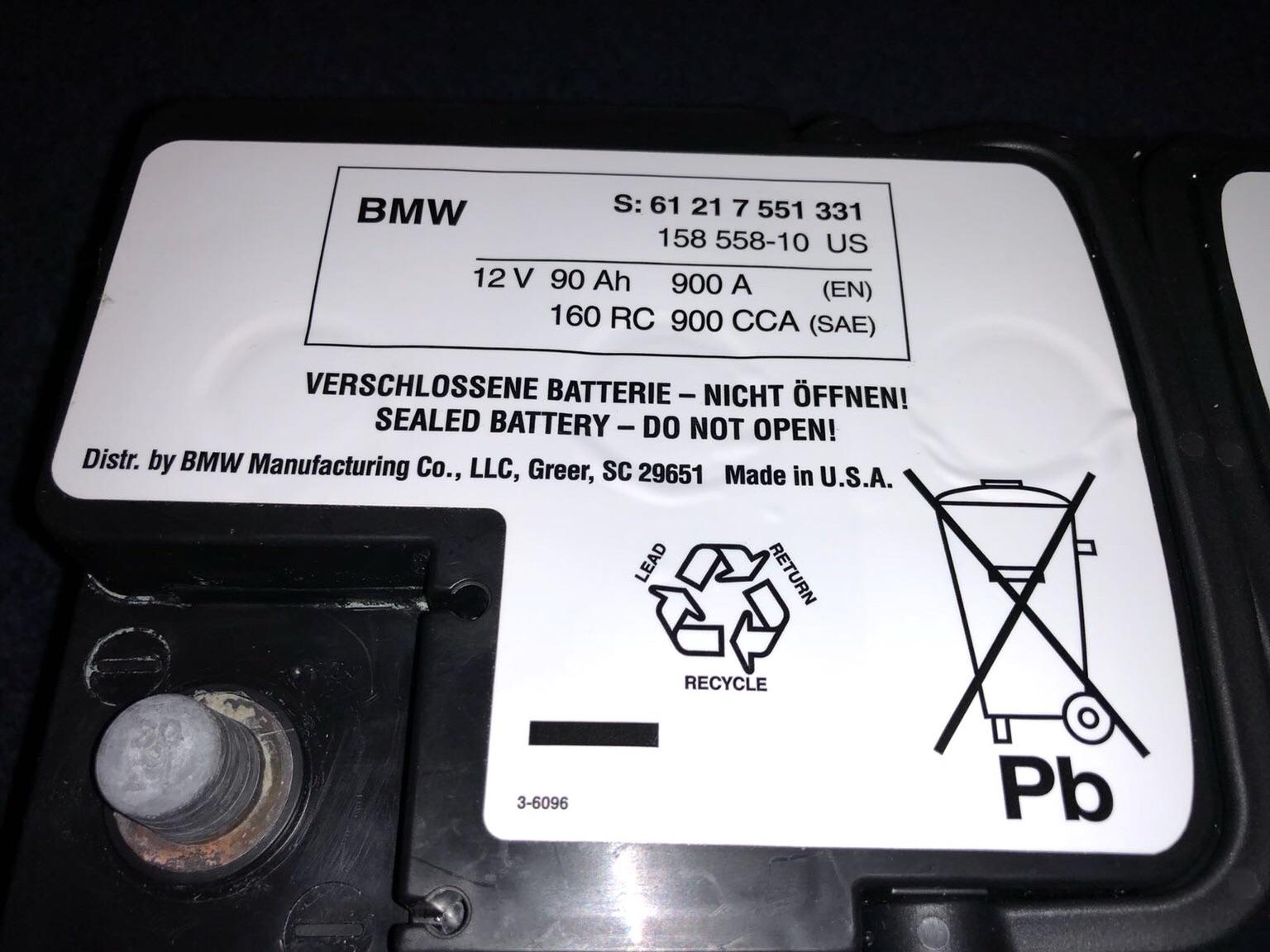 BMW car battery X5 E70 X6 E71 Series 5 E60 in L6 Liverpool for £65.00