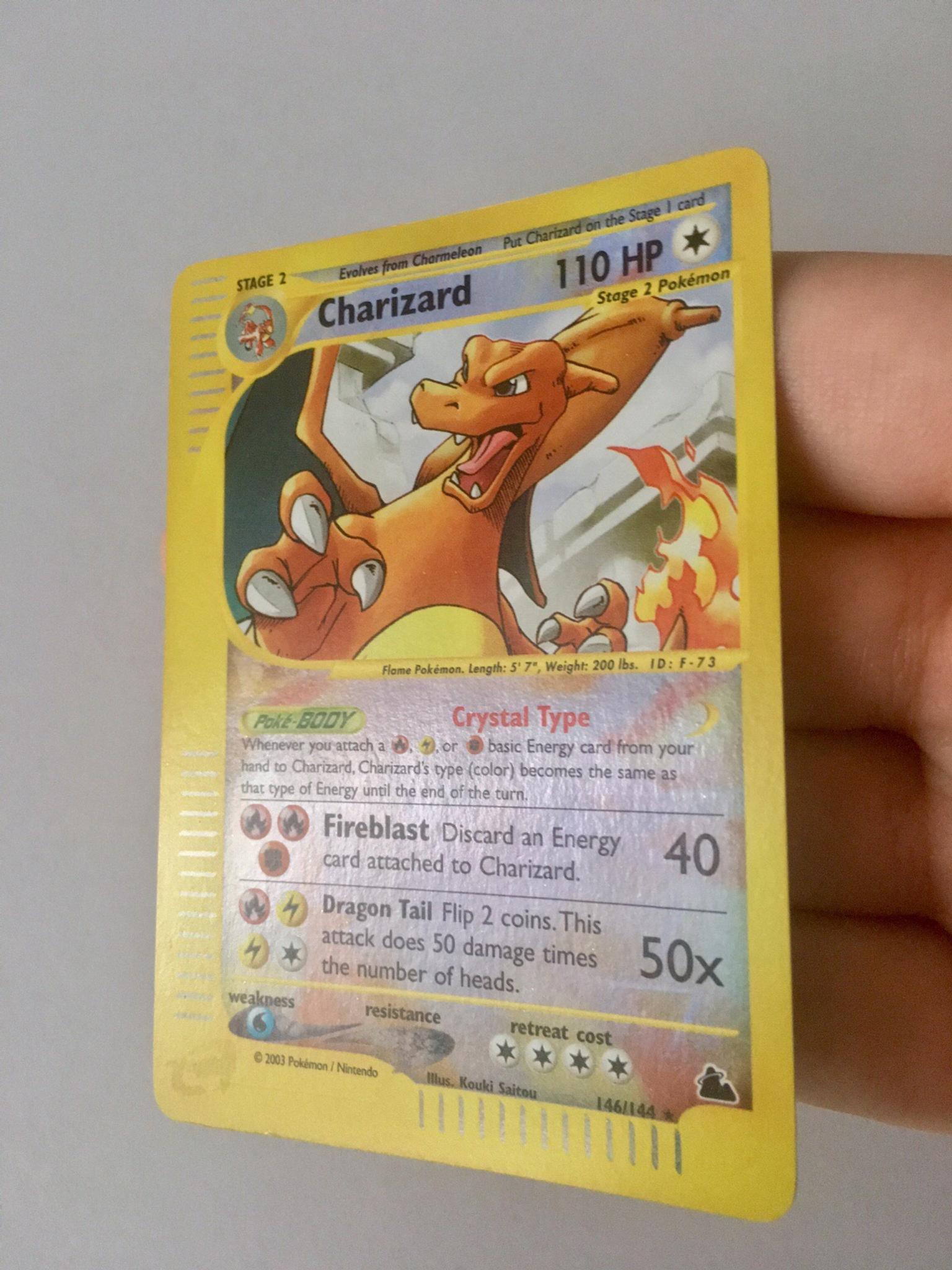 POKEMON *MINT* CHARIZARD CRYSTAL REVERSE HOLO in 27058 Voghera for €