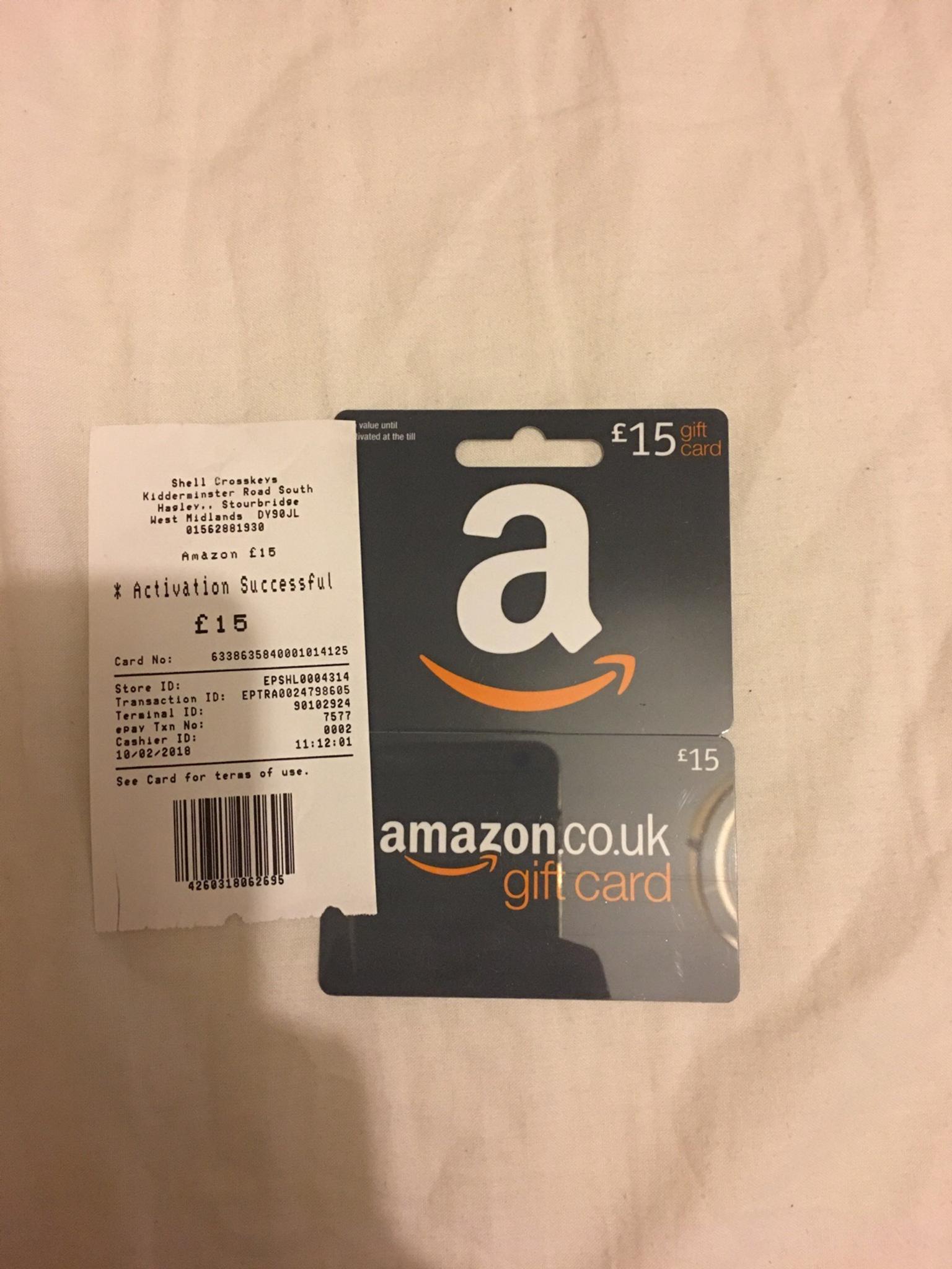 Amazon gift card in TF13 Wenlock for £10.00 for sale Shpock