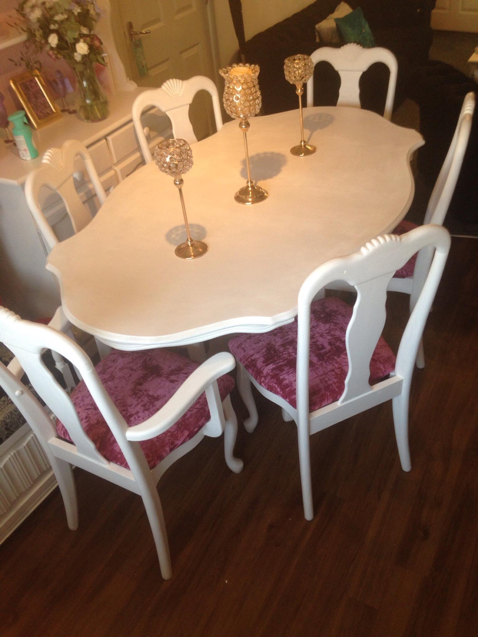 Shabby chic dining table and chairs in CV3 Coventry for £270.00 for