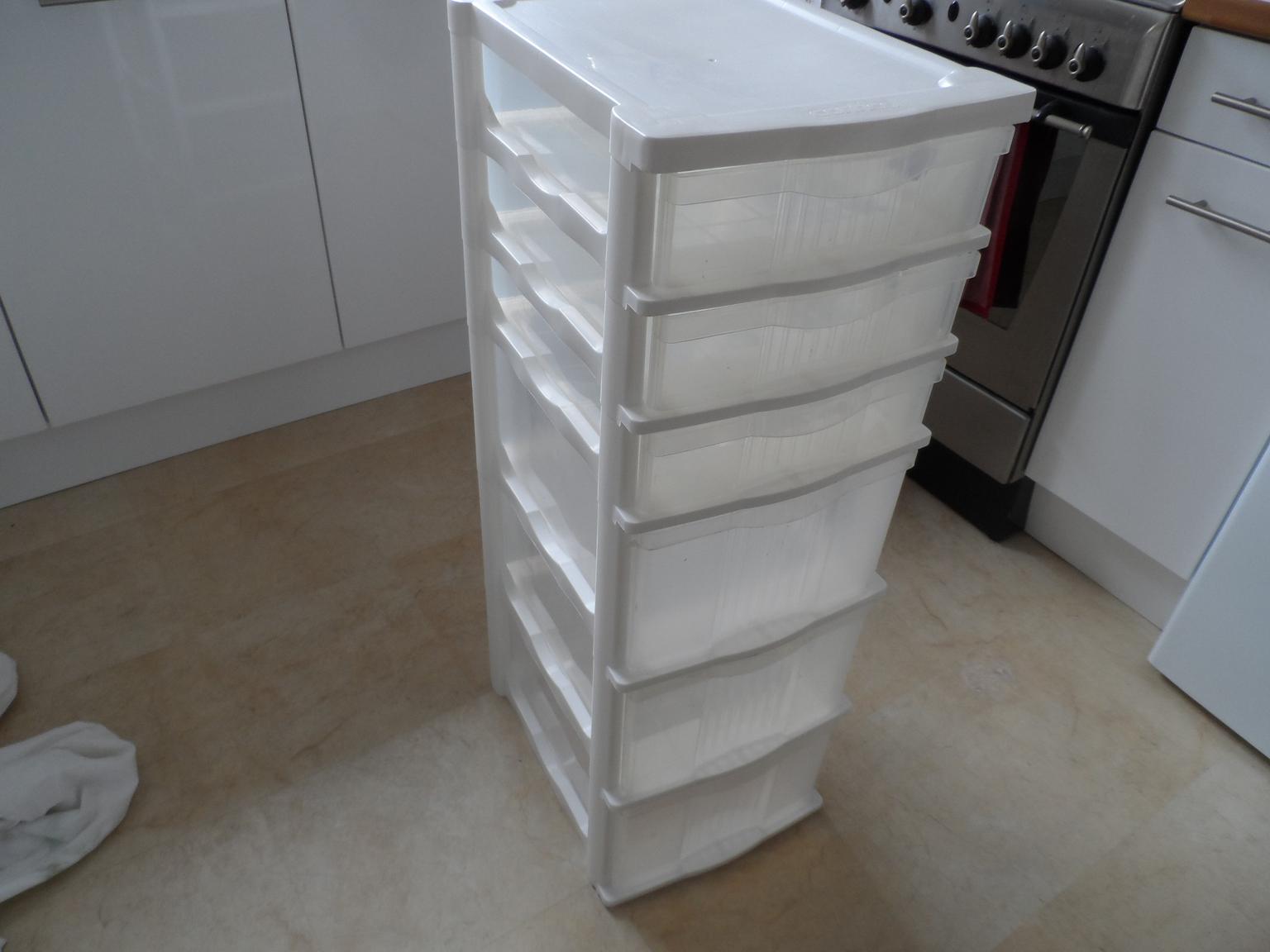 CONTICO 6Drawer Plastic Storage (White) in SS9 Sea for £15.00 for sale