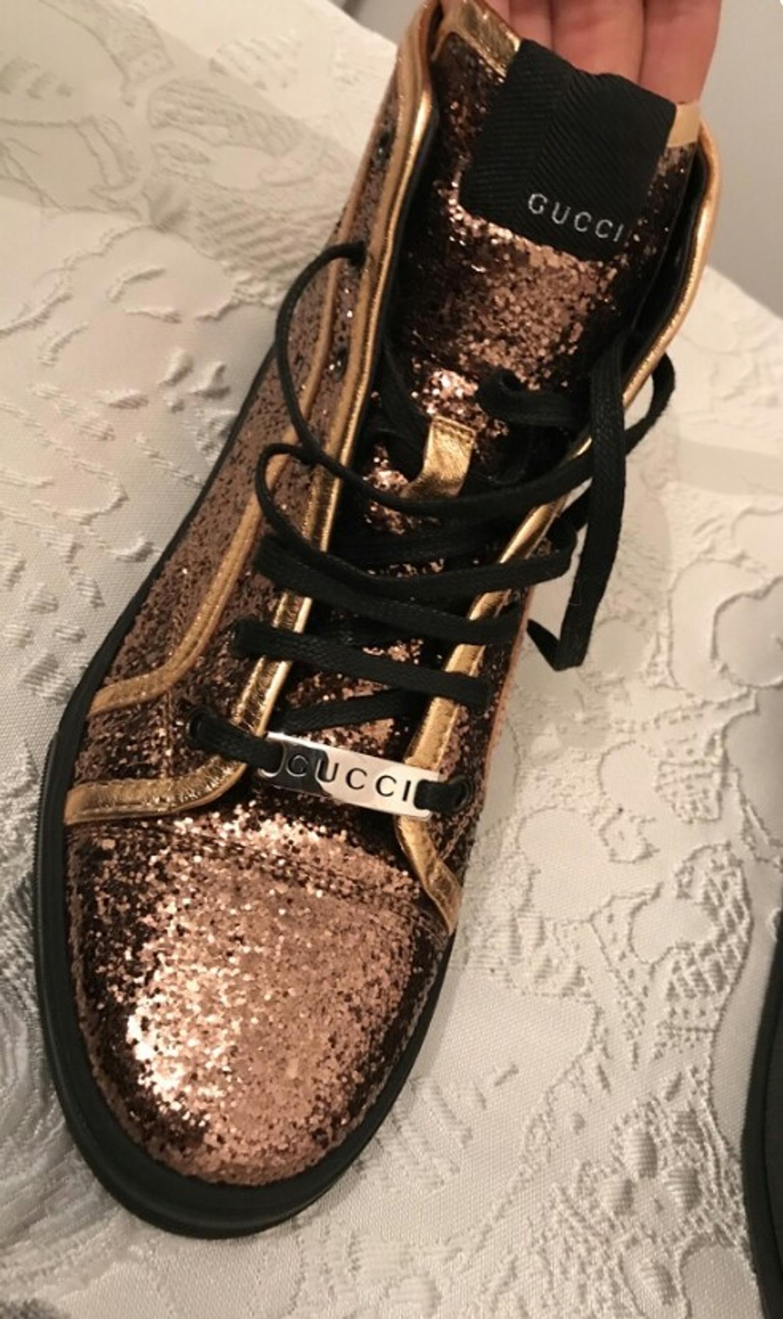 Gucci Schuhe High Top Sneaker glitzer 37,5 in 46485 Wesel for €350.00