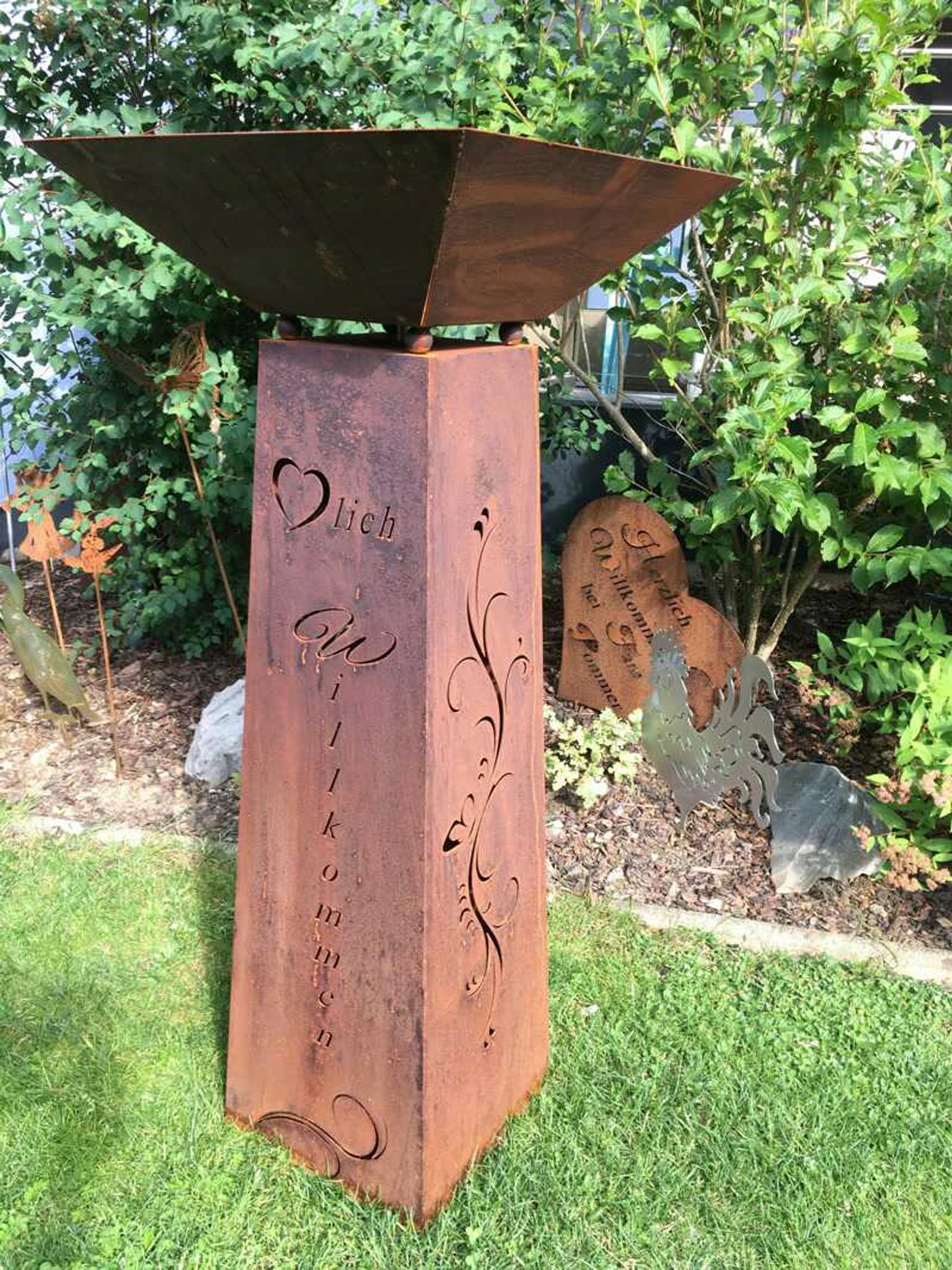 Gartendeko Metall Rostig DEKO IDEEN